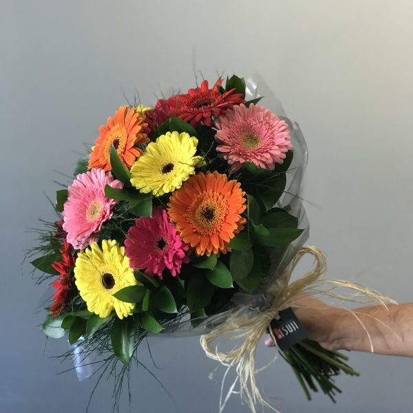 bouquet de gerberas 12 hastes