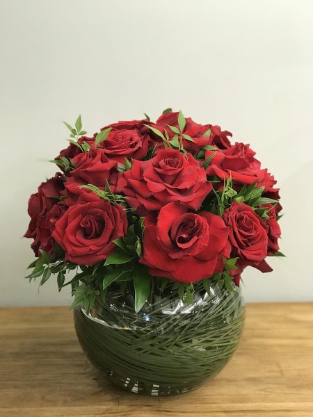 arranjo "para alguem especial" 20 rosas importadas