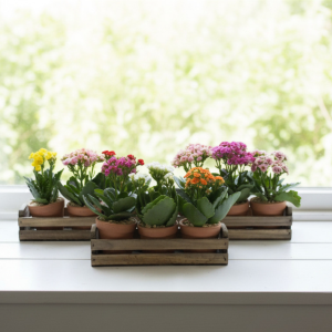 floreira com 3 mini kalandivas color