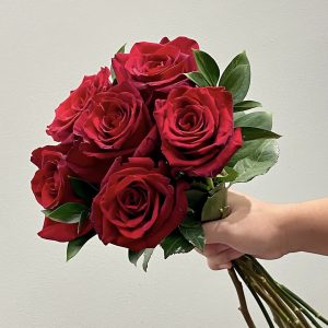 bouquet elegante 6 rosas Importadas vermelhas