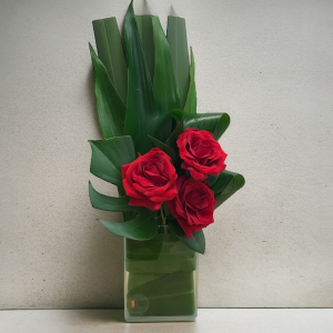 arranjo tre - trio de rosas importadas
