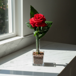 arranjo uno - uma rosa importada